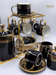 Imperial Black Gold Tea Set