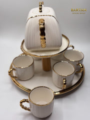 Luxe Ivory Gold Tea Set