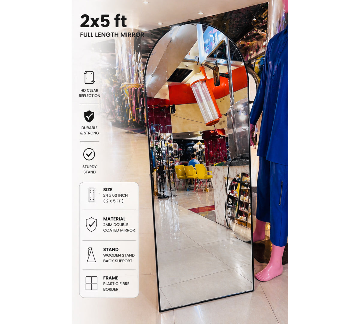 Luxe Full-Length Standing Mirror