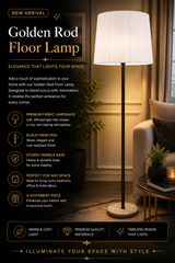 Black Rod Floor Lamp