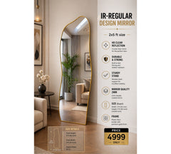 Ir-Regular Design Aesthetic Standing Mirror