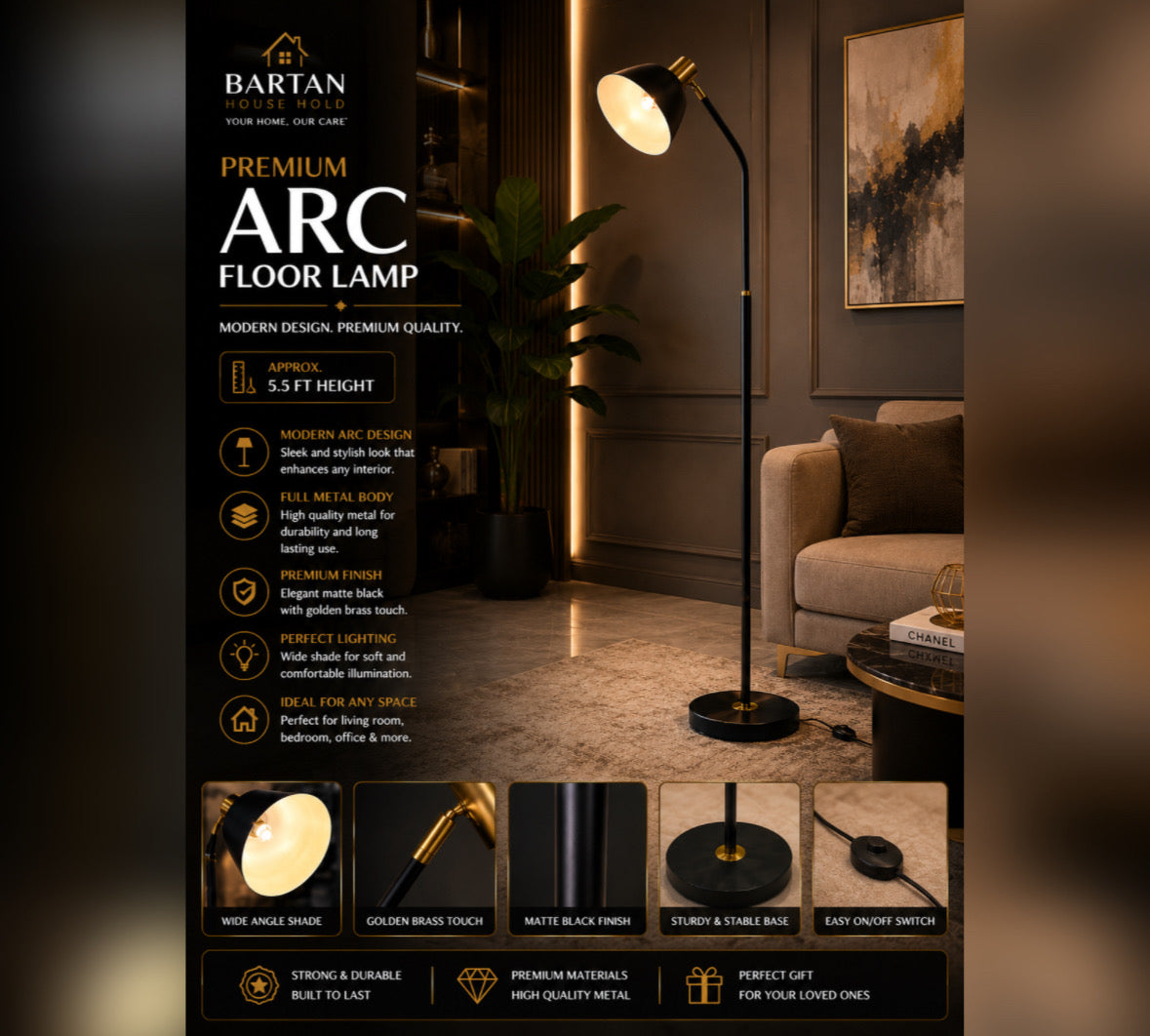 Arc Luxe Floor Lamp