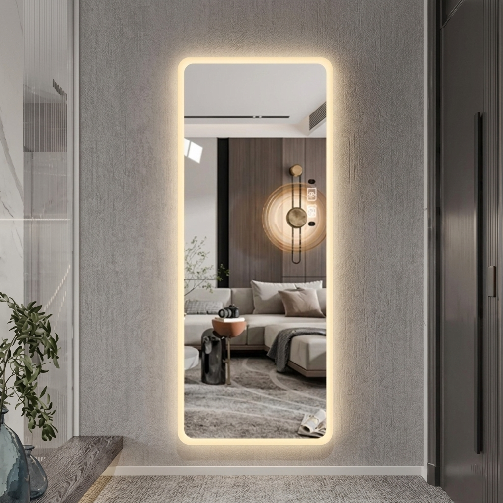 Wall Mounted Lighted Mirror