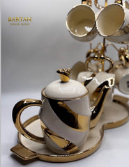 Ivory Gold Elegance Tea Set