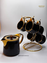Royal Noir Gold Tea Set