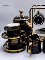 Imperial Black Gold Tea Set