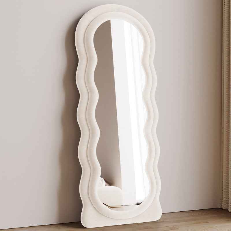 Wavy tufted hanging & Standing mirror
